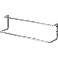 GoodHome Elland Brushed Silver Effect Wall-Mounted Double Towel Rail (W)600mm