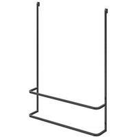 GoodHome Elland Black Powder-Coated Wall-Mounted Towel Rail (W)600mm