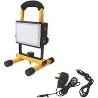 LAP Work LED Light ARW1010 Rechargeable Battery-Operated Adjustable Black Yellow