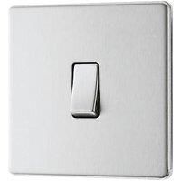 LAP 20A 16AX 1-Gang 2-Way Light Switch Brushed Stainless Steel (997KJ)