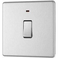 LAP 20A 1-Gang DP Boiler Switch Brushed Stainless Steel with LED (169KJ)