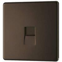 LAP Master Telephone Socket Black Nickel (794KJ)