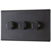 LAP 3-Gang 2-Way LED Dimmer Switch Slate Grey (466KJ)