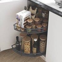 Grey Half Moon Carousel Storage System 800mm (431PY)