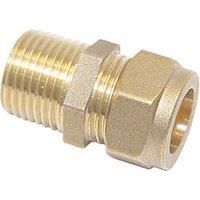 Flomasta SFU_0324 Brass Compression Adapting Male Coupler 22mm x 3/4" (286KR)