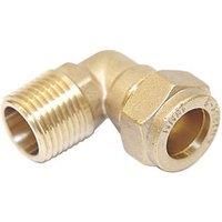 Flomasta SFU_0269 Brass Compression Adapting Male Elbow 15mm x 1/2" (355KR)