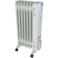 Essentials Electric Oil Filled Radiator CYBL20-7 Freestanding Portable 1500W