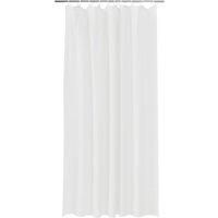 GoodHome Koros White Plain Shower Curtain (L)1800mm