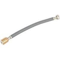 Flomasta Push-Fit Straight Flexible Hose 15mm x 1/2" x 300mm (959FA)