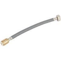 Flomasta Push-Fit Straight Flexible Hose 15mm x 3/4" x 300mm (529FA)