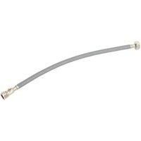 Flomasta Straight Flexible Compression Hose with Isolating Valve 15mm x 3/4" x 500mm (611FA)