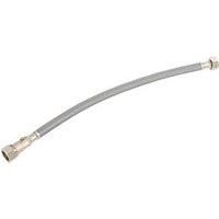 Flomasta Straight Flexible Compression Hose with Isolating Valve 22mm x 3/4" x 500mm (492FA)