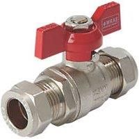 Flomasta Tee Ball Valve Nickel 15mm (981FA)