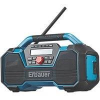 Erbauer Radio ERD18-Li DAB / FM Bluetooth / Aux Input Electric Or Battery IPX4