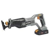 Titan Reciprocating Saw Cordless TTI880RSP Li-Ion 2.0 Ah TXP Soft-Grip 18V