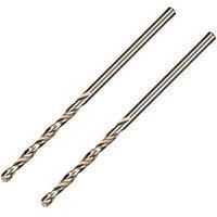 Erbauer Round Hss Drill Bit (Dia)2mm (L)49mm, Pack Of 2