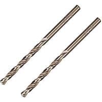 Erbauer Round Hss Drill Bit (Dia)4mm (L)75mm, Pack Of 2