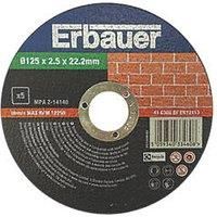 Erbauer T41 Cutting disc (Dia) 125mm Metal Stainless Steel Pack of 5
