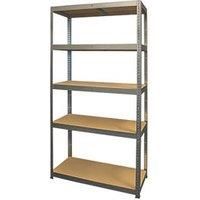 5-Tier Galvanised Steel Boltless Shelving Unit 900mm x 450mm x 1800mm (957RK)