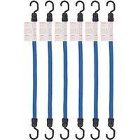 Smith & Locke Flat Bungee Cords 600 x 18mm 6 Pack (899XT)
