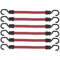Smith & Locke Flat Bungee Cords 400 x 18mm 6 Pack (111XT)