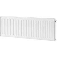 Flomasta Type 21 Double-Panel Plus Single Convector Radiator 400 x 1200mm White 3918BTU (543XP)