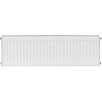 Flomasta Type 21 Double-Panel Plus Single Convector Radiator 300 x 1000mm White 2585BTU (527XP)
