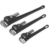 Forge Steel Pipe Wrench Set 3 Pieces (876XG)