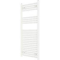 Flomasta Towel Radiator 1200mm x 500mm White 1815BTU (596TF)