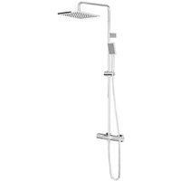 Swirl Thorness Rear-Fed Exposed Chrome Plated Thermostatic Mixer Shower with Diverter (822TK)