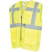 Site Ruckwood Hi-Vis Waistcoat Yellow XX Large / XXX Large 52" Chest (708XR)