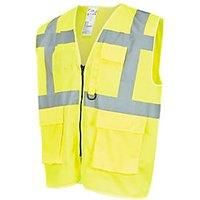 Site Ruckwood Yellow Hi-Vis Waistcoat, Large/x Large