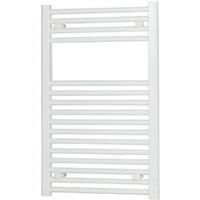 Flomasta Curved Towel Radiator 800mm x 500mm White 1293BTU (442RV)