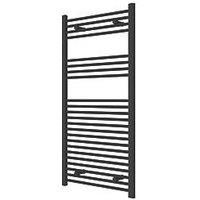 Flomasta Towel Radiator 1200mm x 600mm Black 2101BTU (412TF)