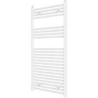 Flomasta Towel Radiator 1200mm x 600mm White 2101BTU (696TF)