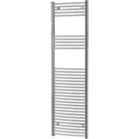 Towel Rail Radiator Heater Curved Bathroom 180 x 40cm Gloss Chrome 1546BTU