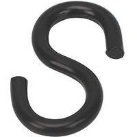 S-Hook Black 45 x 5mm 4 Pack (865FE)