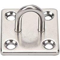 Smith & Locke Stainless Steel Staple on Plate 50mm x 50mm 2 Pack (999FE)
