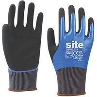 Site SWG224 Gloves Blue/Black Large (140RV)