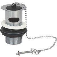 Flomasta Slotted Basin Waste with Rubber Plug & Chain (566JN)