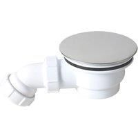 Flomasta Shallow Shower Waste with Adjustable Outlet White 90mm (800JN)