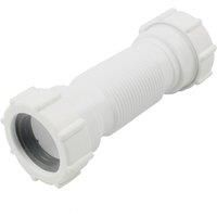 Flomasta Flexible Compression Waste Pipe White 32-36mm x 157-242mm (709JN)