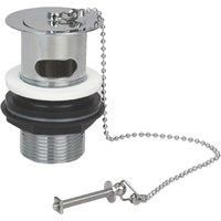 Flomasta Slotted Basin Waste with Chrome Plug & Chain (315JN)