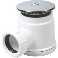 Flomasta Dome Compression Shower Waste White 50mm (387JN)