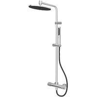 Swirl Gallen Rear-Fed Exposed Chrome Thermostatic Multi-Head Shower (532KF)