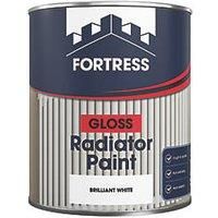 Fortress 750ml White Gloss Heat Resistant Radiator Paint (282JM)