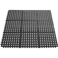 Essentials Floor Mat Black 914mm x 914mm x 12mm 4 Pack (109KN)