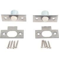 Essentials Bales Cabinet Catches Silver 57.5mm x 23mm 2 Pack (566TA)