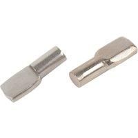 Essentials MDF Flat Shelf Supports Satin Nickel 50 Pack (740TA)
