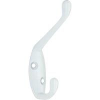 Essentials Coat & Hat Hook White 86mm (699TA)